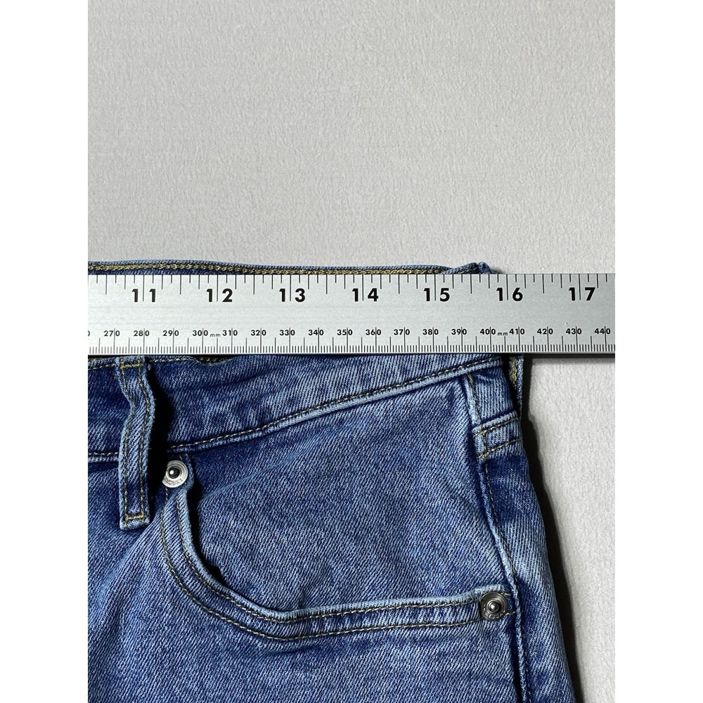 Everlane 90s Cheeky High Rise Straight Leg Jeans Womens 31 Crop Blue Denim Denim - Picture 4 of 9
